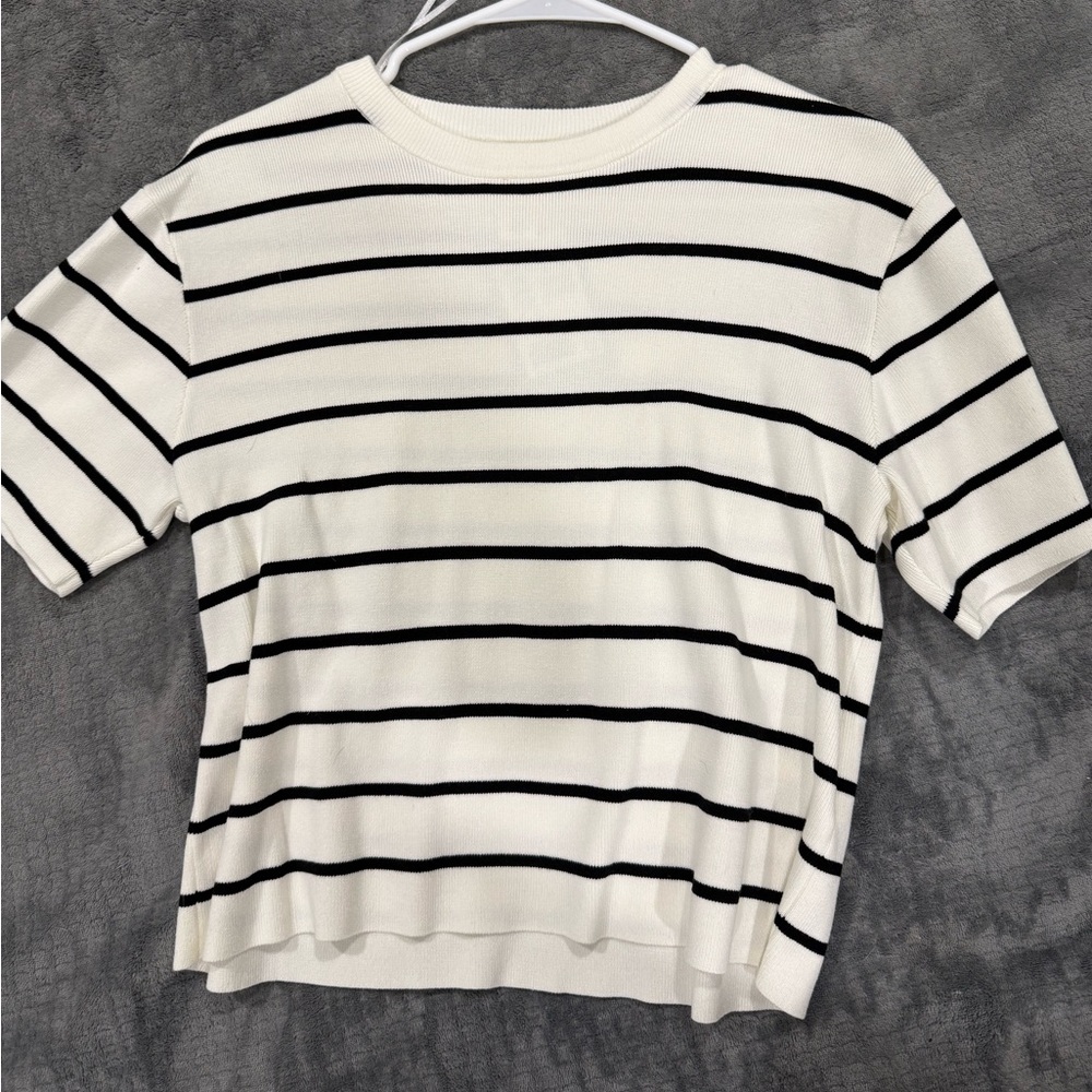 Striped sweater with tags